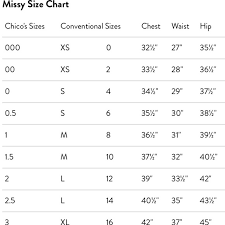 chico s size chart