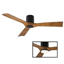 The ceiling fan install was something i have been familiar with in the past and i felt like i knew what i was doing. Modern Forms Aviator 54 In Indoor And Outdoor 3 Blade Smart Flush Mount Ceiling Fan In Matte Black Dark Koa Led Light Kit Adaptable Fh W1811 54 Mb Dk The Home Depot