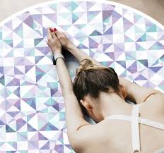 Tiling grout is made from a cement base and is particularly strong. Glass Mosaic Tiles Floor Carpet Tenstickers