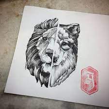 Vaizdo Rezultatas Pagal Uzklausa Wolf Lion Tattoo Lion Tattoo Painting Illustration Wolf Images