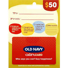 Pay your old navy store card bill online with doxo. Old Navy Gift Card 50 Gift Cards Dave S Supermarket