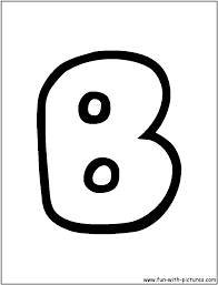 Bubble letter b coloring pages. Bubbles B Coloring Page