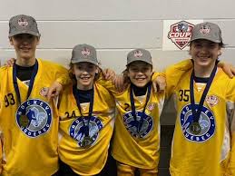 Quatre jeunes hockeyeurs champions M13