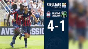 03 oct 2020 14:00 location: Calcio Seria A Crotone Vs Sassuolo 4 1