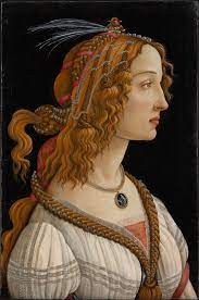 Courtesy of the uffizi gallery. Idealised Portrait Of A Lady Portrait Of Simonetta Vespucci As Nymph Digital Collection