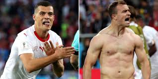 Die schweizer konnten ihre autos und haare im besten fall noch mit platz. Xhaka Und Shaqiri Erst Tor Dann Provokation Kicker