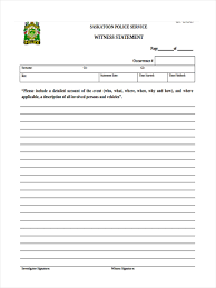 Structure your statement, for example: Free 19 Witness Statement Forms In Pdf Ms Word