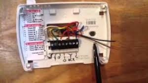 After securely connecting all thermostat wire, make sure bare wires does not touch each other. Wire A Thermostat