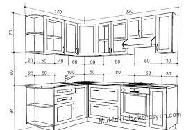 Mutfak dolabı ölçüleri ve dolaplar arası mesafeler. Standart Mutfak Olculeri Ust Ve Alt Dolabin Olcusu Ve Teknik Detayi