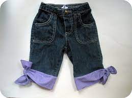 Idea For Lengthening Shorts Capris Crops Floods Diy Sewing How To Hem Pants Sewing Kids Clothes How To Make Shorts
