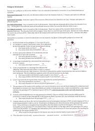 A circle represents a female. Genetics Pedigree Worksheet Answer Biology Word Problem Worksheets Middle School Cut And Pre K Homework Sheets Math Exercises For Grade 1 1st Fifth Work Free Printable Preschoolers Alphabets Calamityjanetheshow