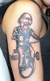 Check out this rad tattoo :) tattoo by alex. Billy The Puppet Tattoos Saw Tattoos Billy The Puppet