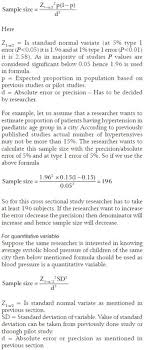 Specific constraints on your population research or available procedures may affect the final outcomes or results that you obtain. How To Calculate Sample Size For Different Study Designs In Medical Research Abstract Europe Pmc