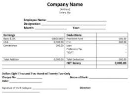 Salary Slip Format 40 Free Excel And Word Templates