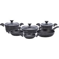 Karacadark stone bio granit 30 cm karnıyarık tencere. Apricot Bio Granit Mega Black 9 Parca Tencere Seti Fiyati