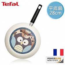 法國特福tefal琺瑯彩繪 貓頭鷹系列28cm不沾平底鍋 tefal cocktail strainer stick