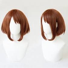 Sakura kinomoto from cardcaptor sakura. Cosfun My Hero Academia Uraraka Ochakocosplay Wigs Bob Brown Hair