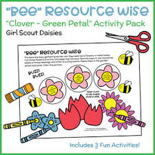 Shamrock / clover print 5 instant downloadable coloring print by the roots of design. Collectibles Badges Patches Girl Scout Daisy Green Petal Use Resources Wisely Clover Petal