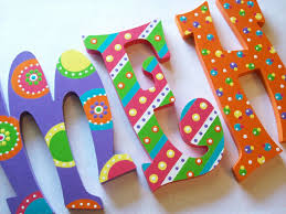 Posh Hand Painted Wooden Letters Reserved For Lexi 12 Inch Painting Wooden Letters Wooden Letters Hand Painted Decor