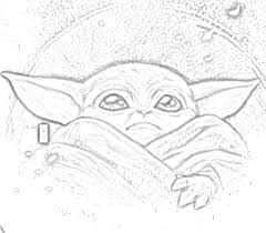 This is a tiny child of an babby yoda is so cute even tho hes a old man in the movie hes cute as a toy 1 month ago. Star Wars Coloring Pages Yoda Baby Coloring And Drawing