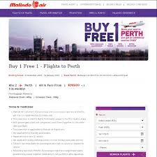 Fly conveniently from subang skypark with malindo air from rm79! Kuala Lumpur To Perth Buy One Ticket Get One Free Malindo Air Ozbargain