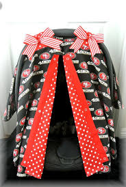 Have To Have This Car Seat Canopy Car Seat Cover 49ers Red Black By Jaydenandolivia Baby Car Seats Baby Baby Canopy