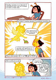 I make comics explaining how it feels to have adhd for adhd aliens and their partners / families. Tumblr