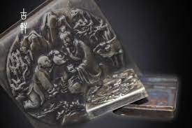 代購代標第一品牌 樂淘letao 1811sdw1399 中国古董品清時代古銅鍍金製 花卉紋 手環手濁手彫精美彫秀作中国古美術 唐物古玩置物古董品古玩收藏品