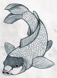 Printable Koi Fish Tattoos Design Jpg 600 822 Koi Fish Drawing Fish Drawings Drawn Fish