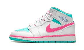 Air Jordan 1 Mid Gs Digital Pink 555112 102 2020 In 2020 All Nike Shoes Jordan Shoes Girls Pink Jordans