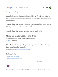 It's not as integrated with google's own services as we'd. Manual Google Home Mini Pdf Mobile App Mobile Computers