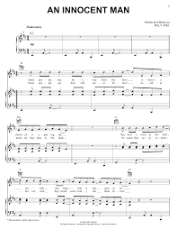 Piano man billy joel | digital easy guitar sheet music. Billy Joel An Innocent Man Sheet Music Pdf Notes Chords Rock Score Piano Chords Lyrics Download Printable Sku 94899