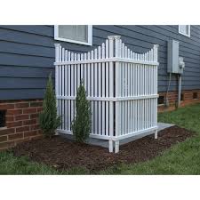 Impress guests with this simple yet effective panel that hides big items. Decorative Fences Zippity Outdoor Products Zp19052 Liberty Lattice 42 X 36 Enclosure To Cover Outdoor Garbage Or Ac Units White Vinyl Privacy Screen Patio Lawn Garden