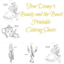 The coloring pages can bring a tremendous amount of benefits and advantages in colorful ways in your children's life, here's how. Free Disney S Beauty And The Beast Printable Coloring Sheets Twin Cities Frugal Mom