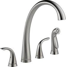 It contains a 360 degree spout and includes a soap dispenser and side spray for easy cleaning. Best 4 Hole Kitchen Faucets In 2021