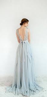 Dusty Blue Beauty Weddinggown Wedding Designed By Carousel Fashion Grey Wedding Dress Blue Wedding Dresses Silk Bridal Gown