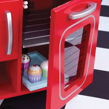kidkraft vintage kitchen set red