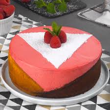 Gateau Graphique Et Design Onctueux A La Framboise Et Chocolat Cooking Recipes Desserts Easy Cheesecake Recipes Cheesecake Recipes