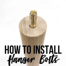 Hanger bolt are used for a variety of purposes and hence, the quality needs to be optimum enough to fit your requirements well. How To Install Hanger Bolts Two Different Ways The Handyman S Daughter