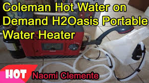 Another point, i found that in temps close to freezing, the included battery loses voltage to the point that the system will not operate. Coleman Hot Water On Demand H2oasis Portable Water Heater Youtube