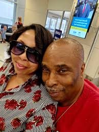 Couple reunites at airport where they first met