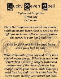 Lucky Seven Spell Book Of Shadows Spell Page Witchcraft Wiccan Pagan Good Luck Spells Book Of Shadows Luck Spells