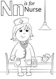 Enjoy your free nature alphabet coloring page letter n. Nurse Letter N Coloring Page Free Printable Coloring Pages For Kids