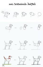 This tutorial explains how to draw a dog from the side view in four steps going from a rough proportions sketch to a pencil shaded drawing. How To Draw A Dog Step By Step Easily Drawing Tutorial Easy Dog Drawing Easy Drawings