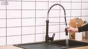 60528 bristan quest mono mixer kitchen tap. Cooke And Lewis 18b Pull Out Spray Mono Mixer Kitchen Tap Chrome Black Screwfix Youtube