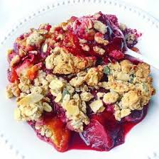 Mes Recettes Sans Gluten Mais 100 Plaisir Crumble Aux Prunes Et Aux Flocons D Avoine Crumble Aux Prunes Crumble Flocon Avoine