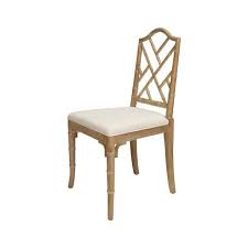 The Fairfield Chair From Worlds Away Is Offered In A Cerused Oak And Structured In A Chippendale Style Bam Bamboo Dining Chairs Oak Dining Chairs Dining Chairs