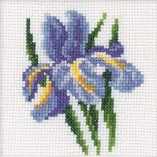 Cross stitching cross stitch embroidery cross stitch patterns iris flowers butterfly flowers cross stitch flowers guide book needle and thread perler beads. Rto Iris Flower Cross Stitch Kit H172 123stitch