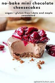Vegan No Bake Mini Chocolate Cheesecakes Recipe Mini Chocolate Cheesecake Vegan Dessert Recipes Dessert Recipes Easy