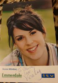 ITV Emmerdale Donna Windsor Verity Rushworth Hand Signed Cast Card  Autograph